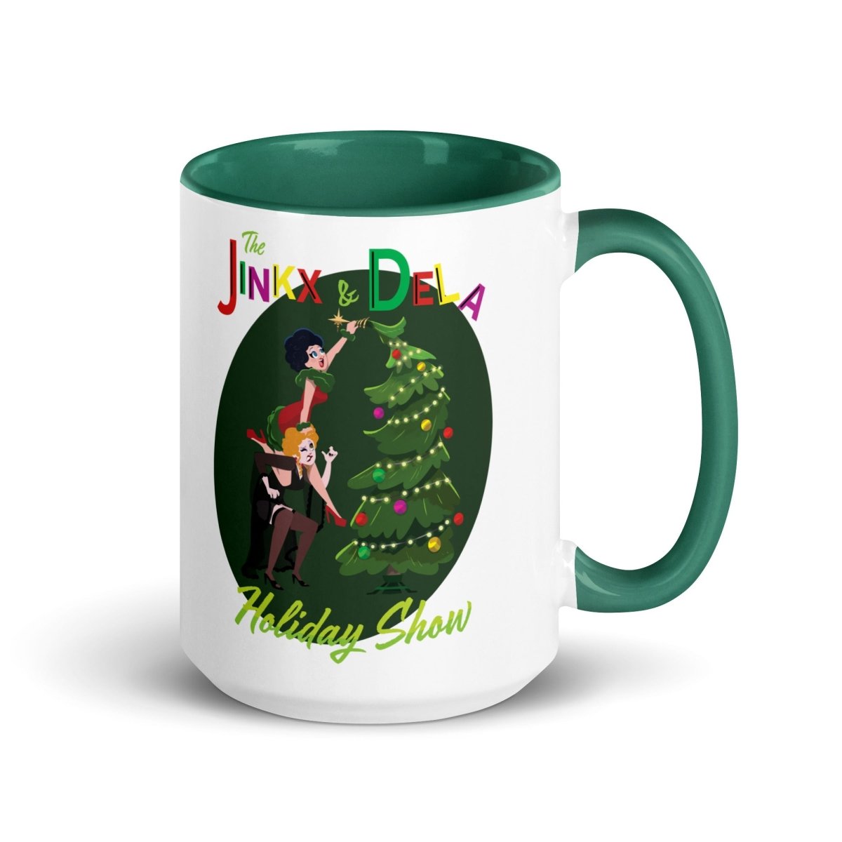 JInkx x Dela - Holiday Show 23 Tree Topper Mug - dragqueenmerch