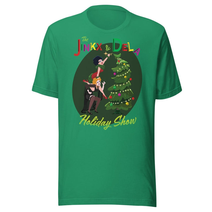 JInkx x Dela - Holiday Show 23 Tree Topper T-shirt - dragqueenmerch