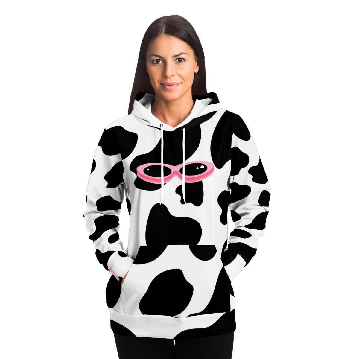 JUNO BIRCH - COW - ALL OVER PRINT HOODIE - dragqueenmerch