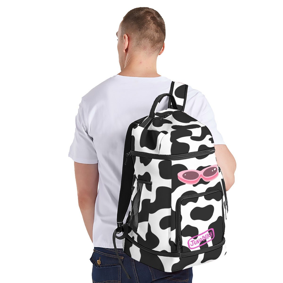 Juno Birch - Cow Large Backpack - dragqueenmerch