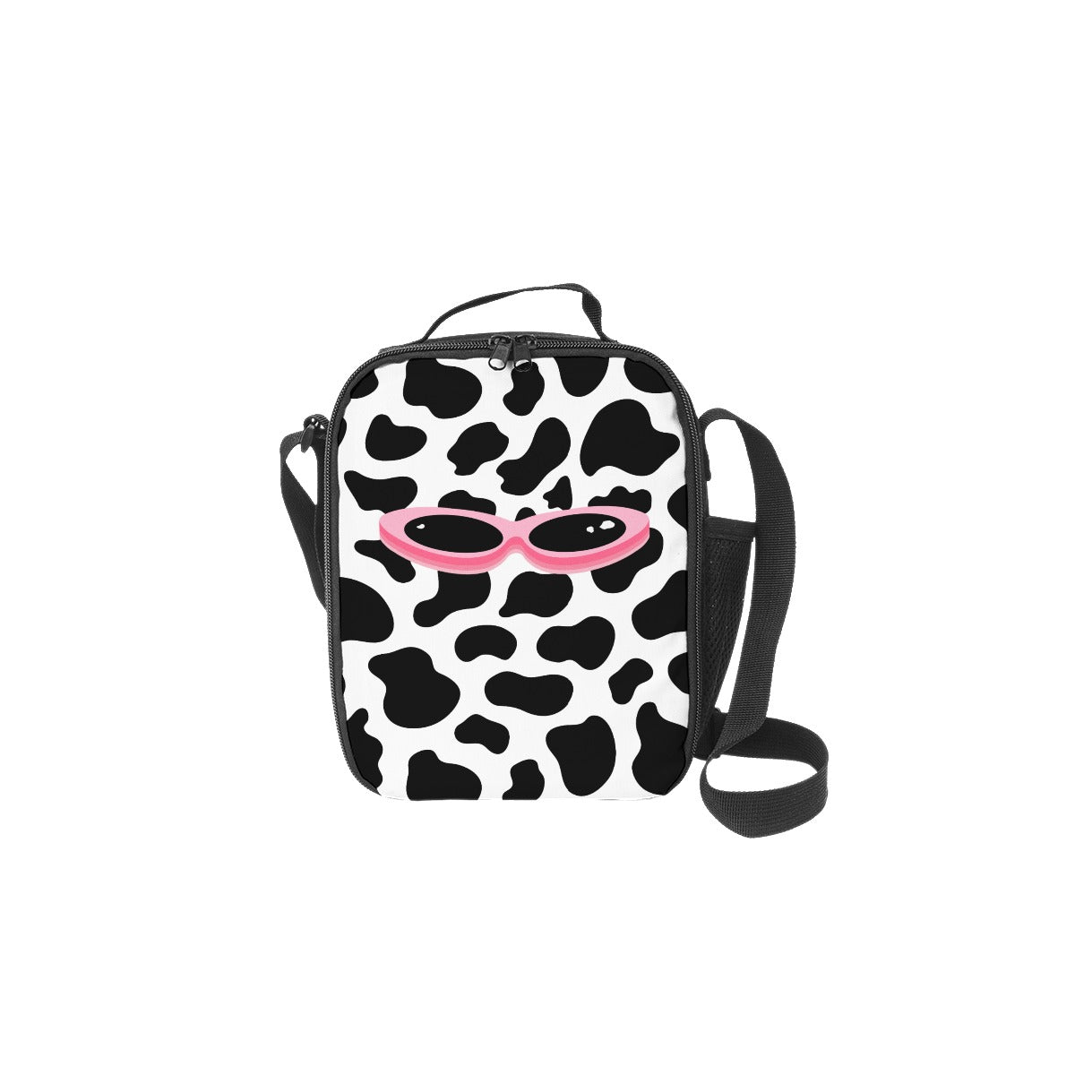 JUNO BIRCH - COW PRINT LUNCH BAG - dragqueenmerch