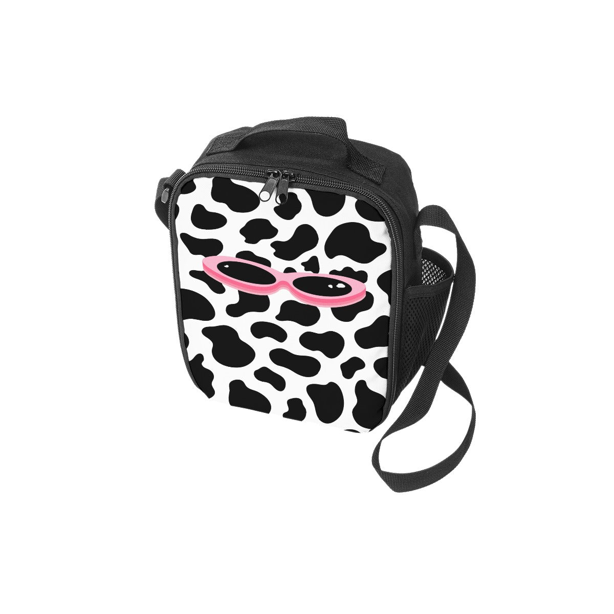 JUNO BIRCH - COW PRINT LUNCH BAG - dragqueenmerch