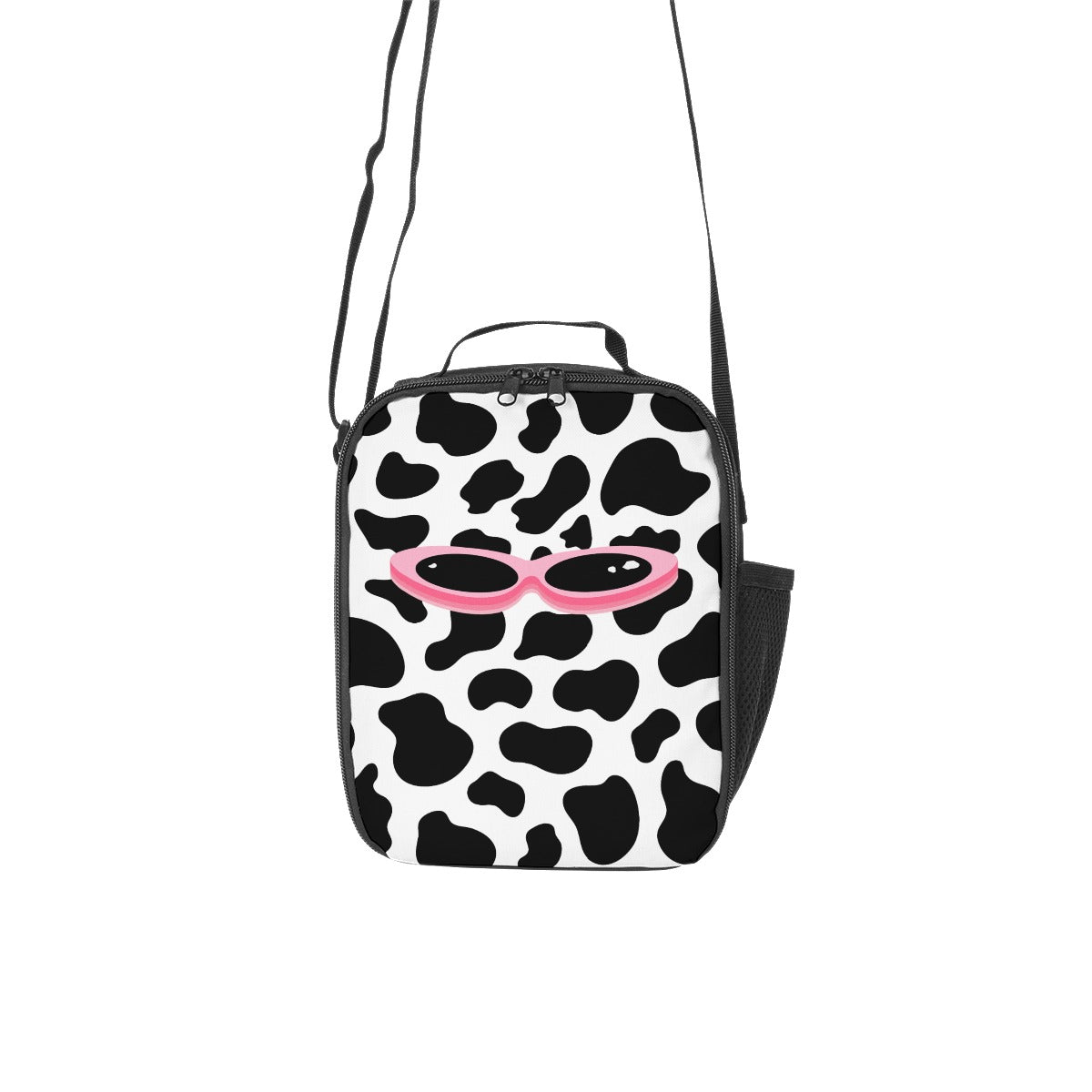 JUNO BIRCH - COW PRINT LUNCH BAG - dragqueenmerch