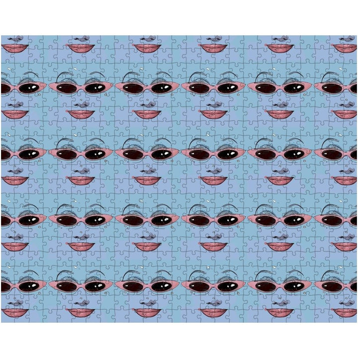 Juno Birch - Face Collage Jigsaw Puzzle - dragqueenmerch