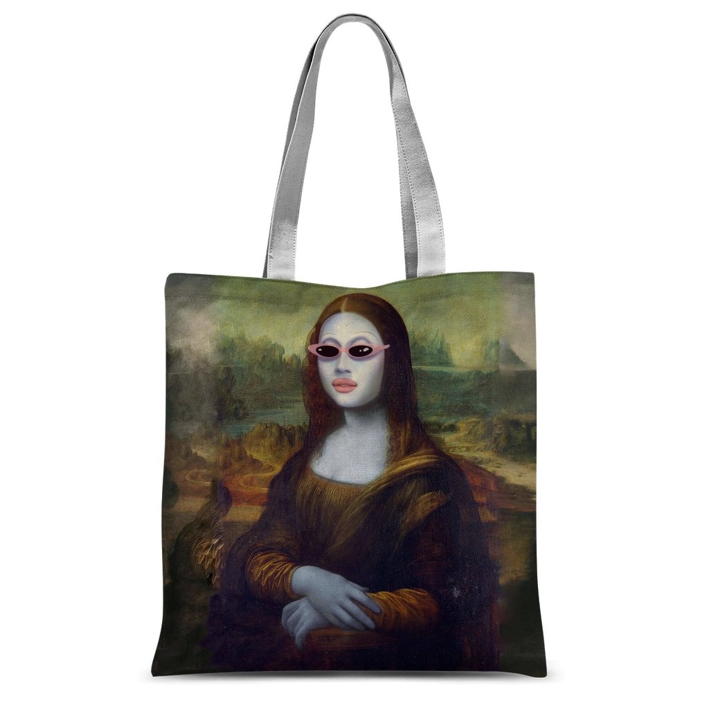 Juno Birch - Mona Lisa All Over Print Tote Bag - dragqueenmerch