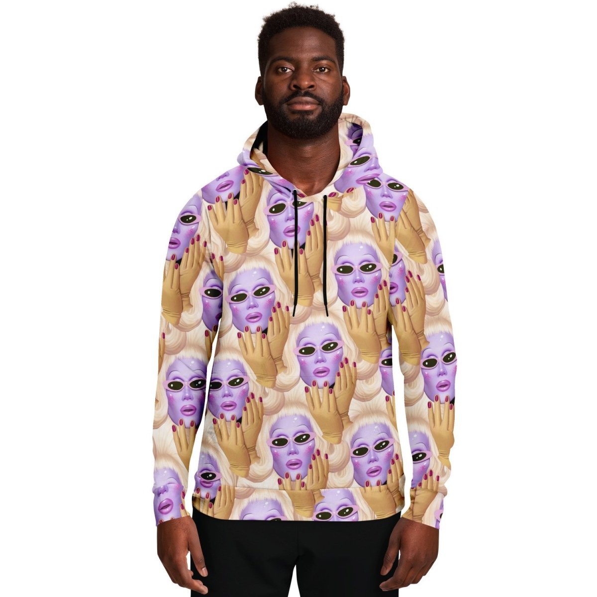 Juno Birch - Pattern All Over Print Hoodie - dragqueenmerch