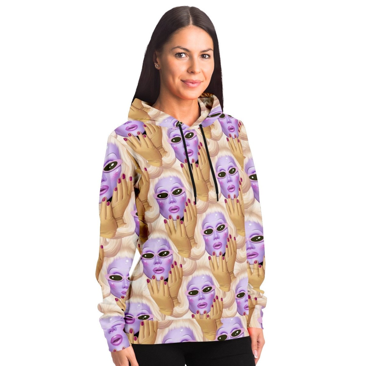 Juno Birch - Pattern All Over Print Hoodie - dragqueenmerch