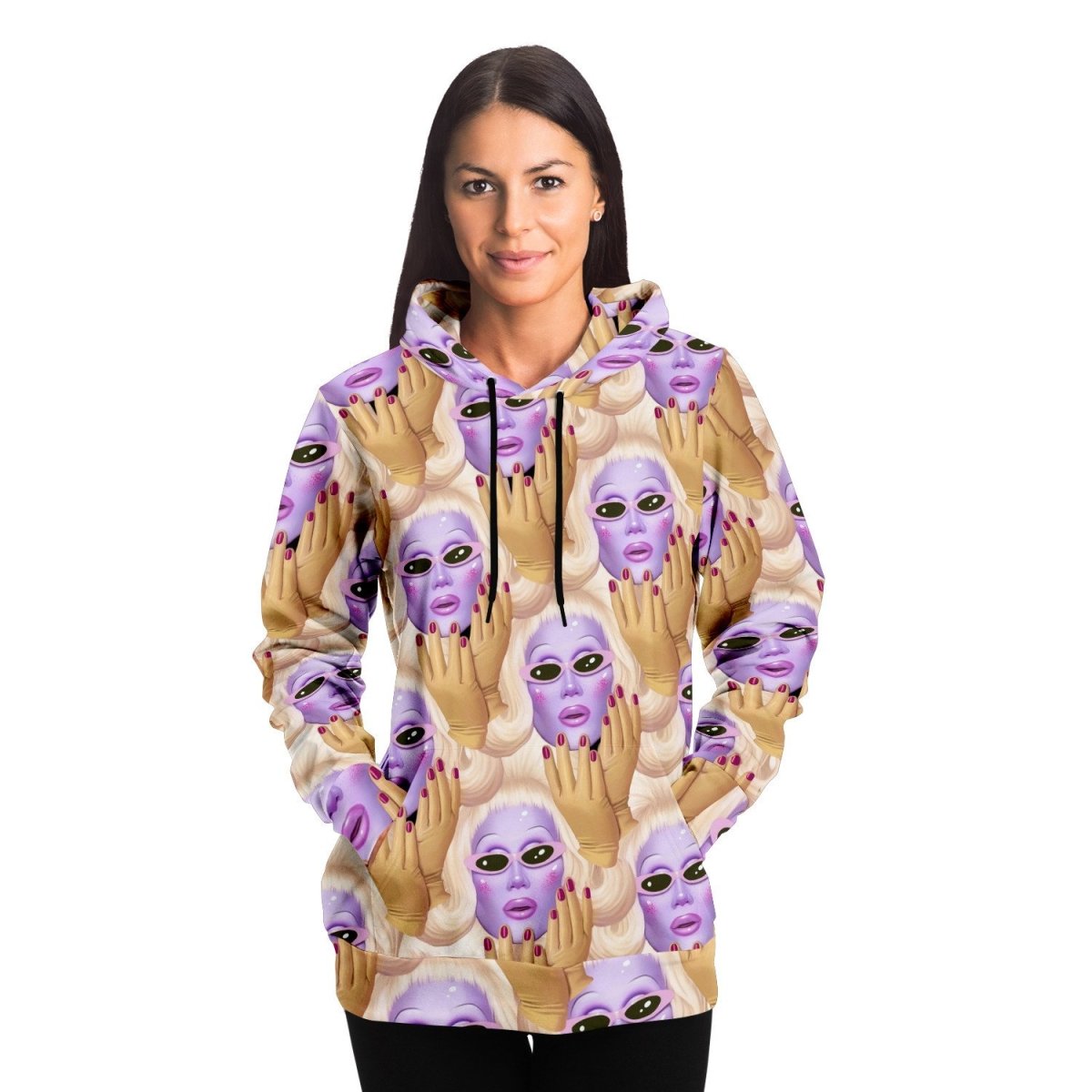 Juno Birch - Pattern All Over Print Hoodie - dragqueenmerch