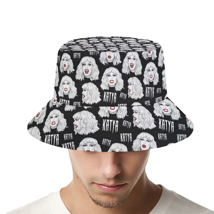 KATYA - ALL OVER PRINT BUCKET HAT - dragqueenmerch