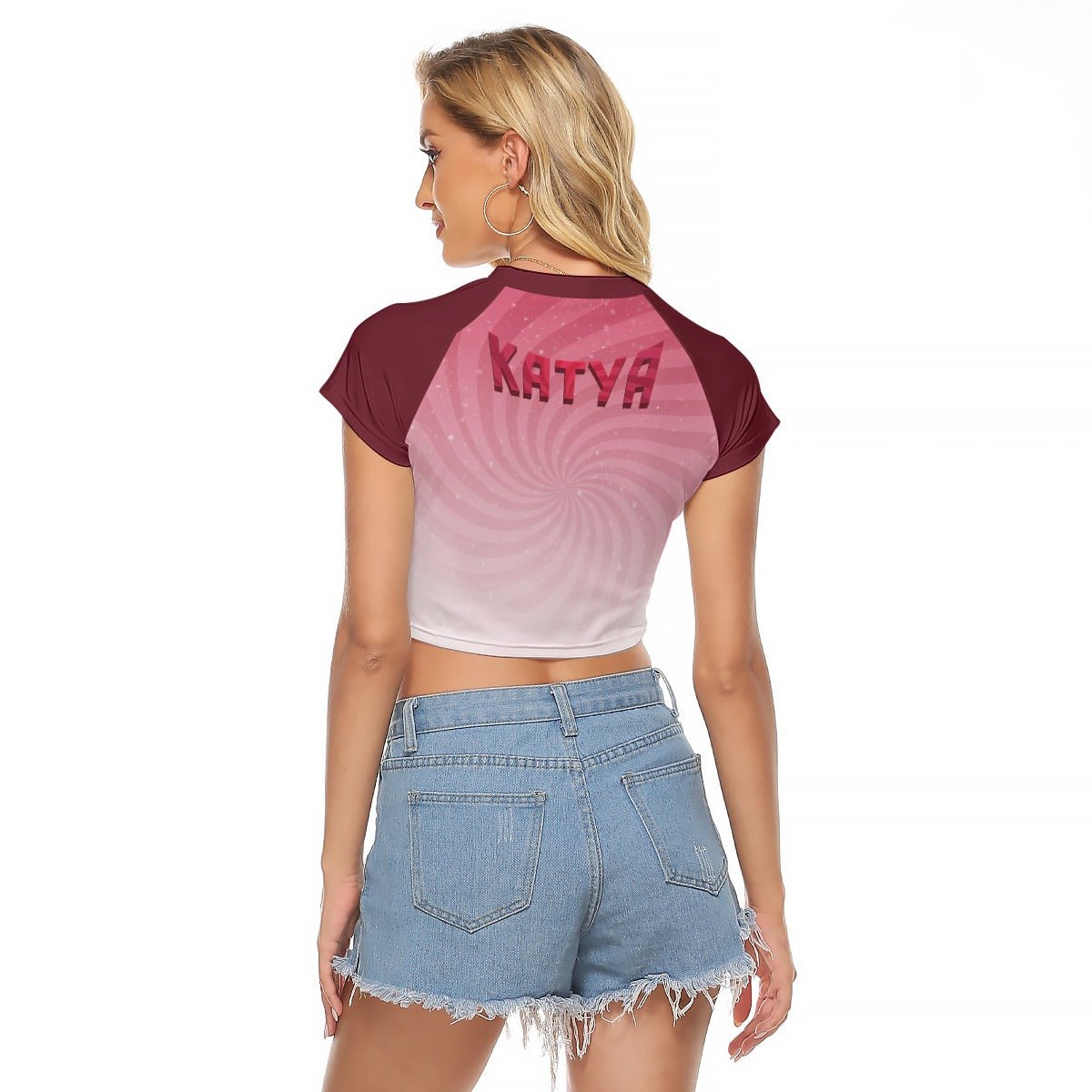 Katya - @Leoshki Baseball Crop T-Shirt - dragqueenmerch