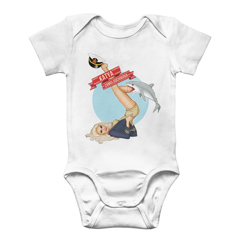 Katya "Bite Me" copy Classic Baby Onesie Bodysuit - dragqueenmerch