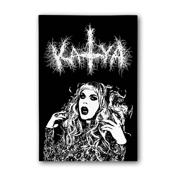 Katya - Black Metal Canvas Print - dragqueenmerch