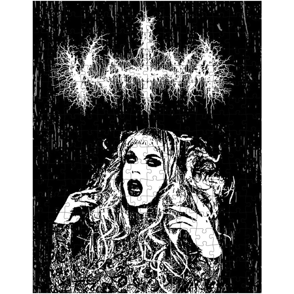 Katya - Black Metal Jigsaw Puzzle - dragqueenmerch