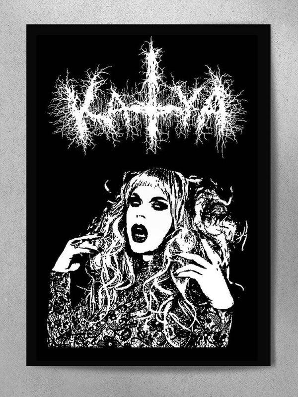 Katya - Black Metal Poster - dragqueenmerch