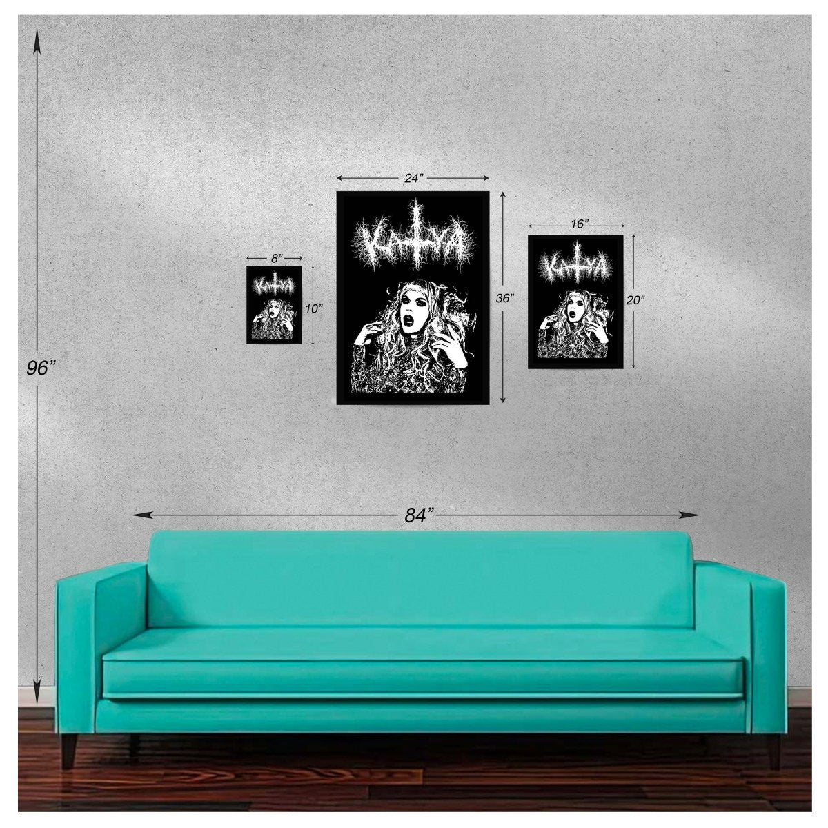 Katya - Black Metal Poster - dragqueenmerch