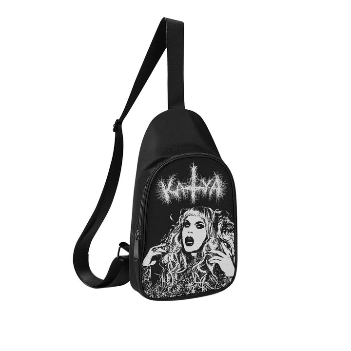 Katya - Black Metal Shoulder Bag - dragqueenmerch