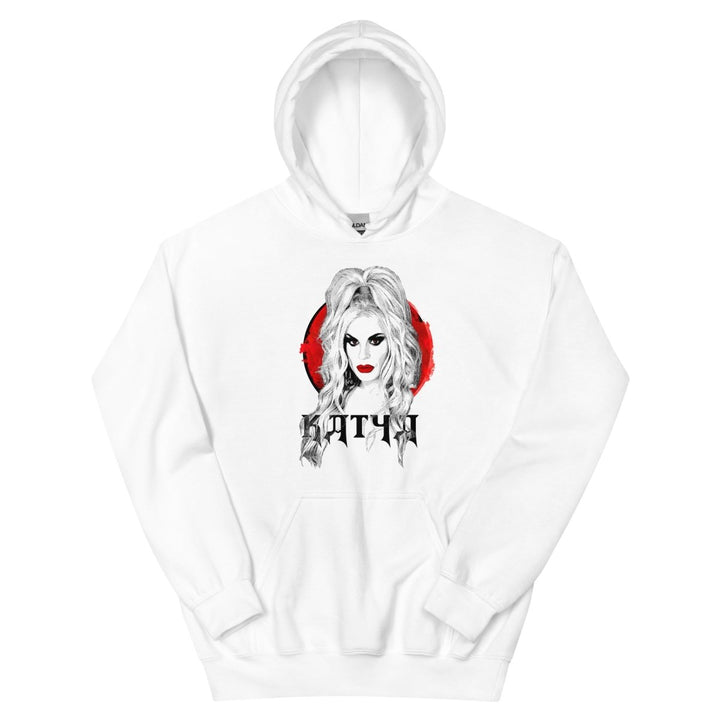 Katya - High Pony (White) Hoodie - dragqueenmerch