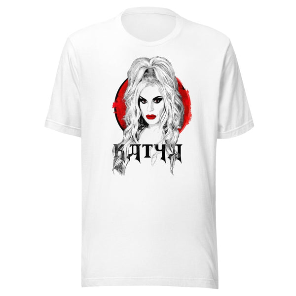 Katya - High Pony (White) T-shirt - dragqueenmerch