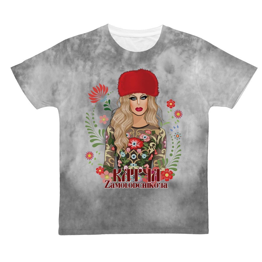 KATYA "KATYA ZAMOLODCHIKOVA" CLOUD DYE ALL OVER PRINT T-SHIRT