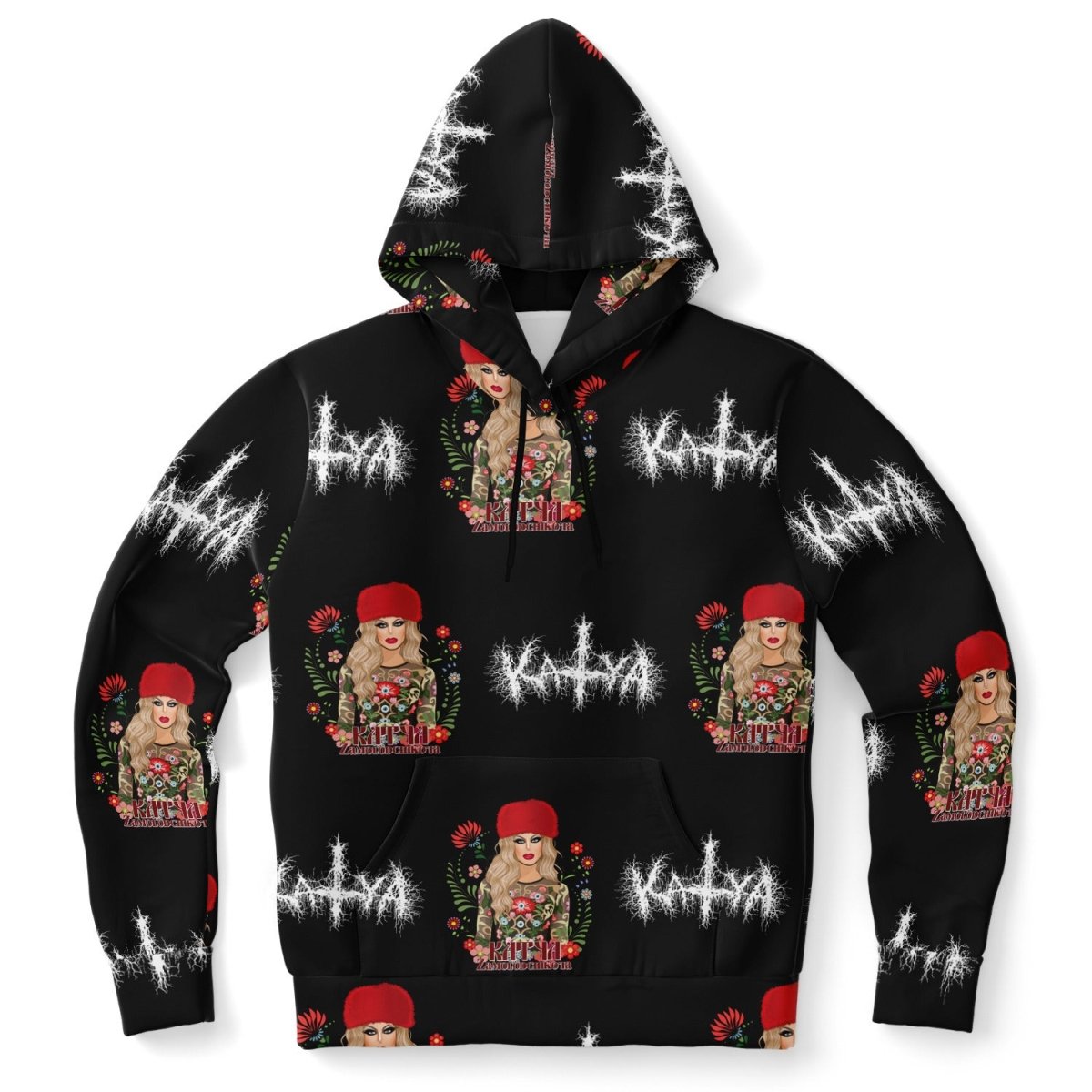 Katya - Pattern All Over Print Hoodie - dragqueenmerch