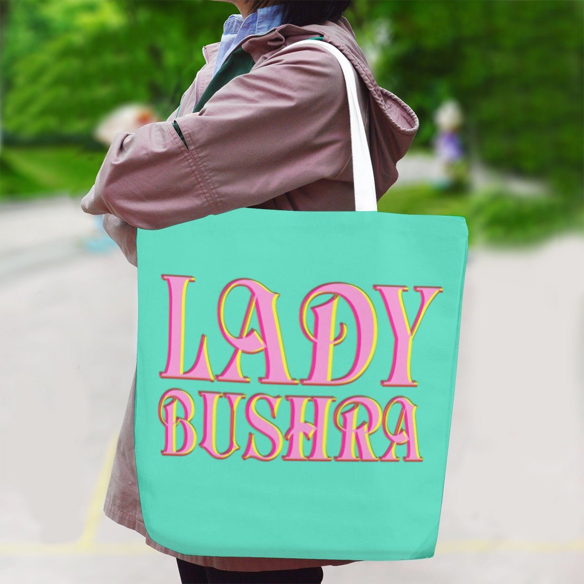 Lady Bushra - Logo Jumbo Tote Bag - dragqueenmerch
