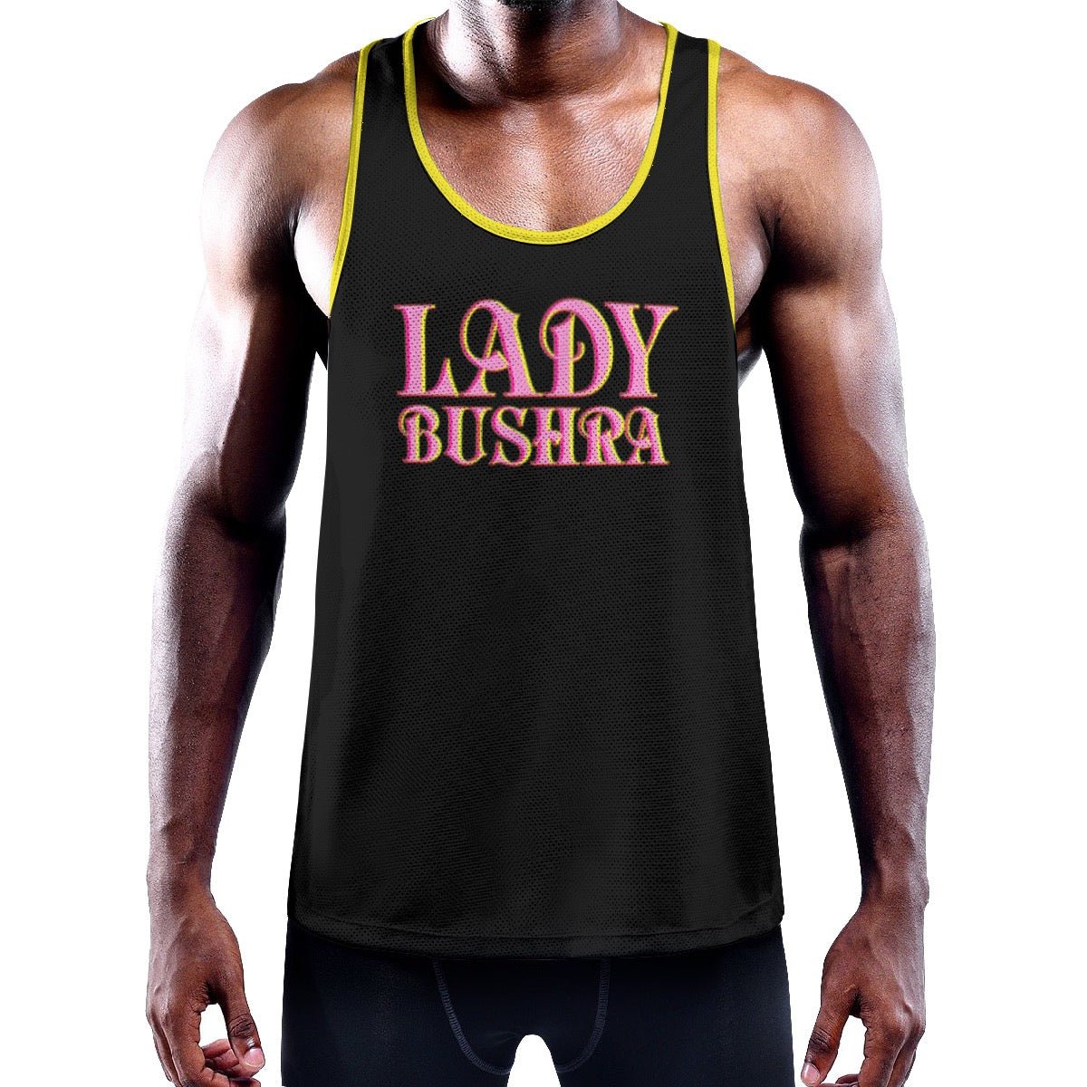 Lady Bushra - Logo Slim Fit Muscle Tank Top - dragqueenmerch