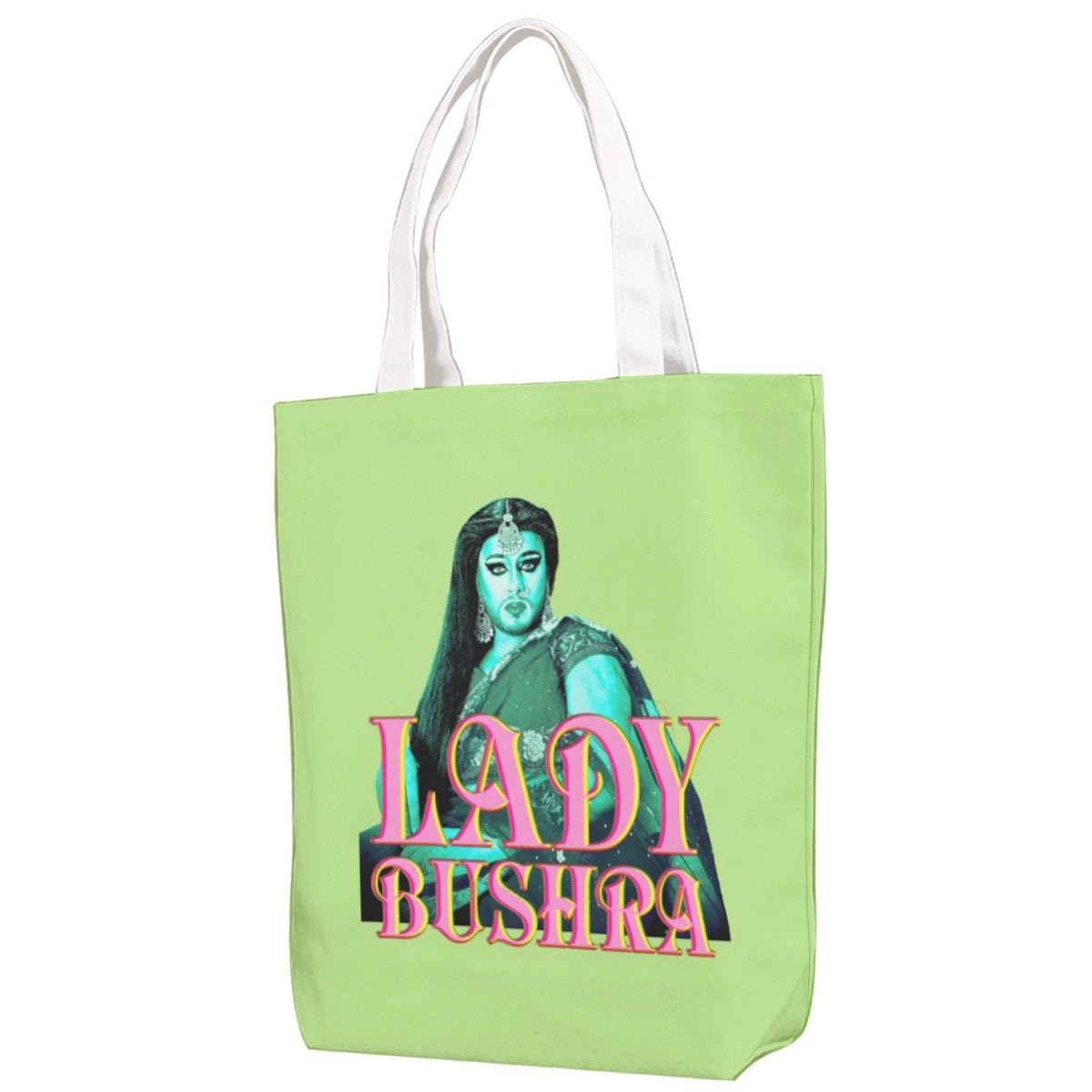 Lady Bushra - Portrait Logo Jumbo Tote - dragqueenmerch