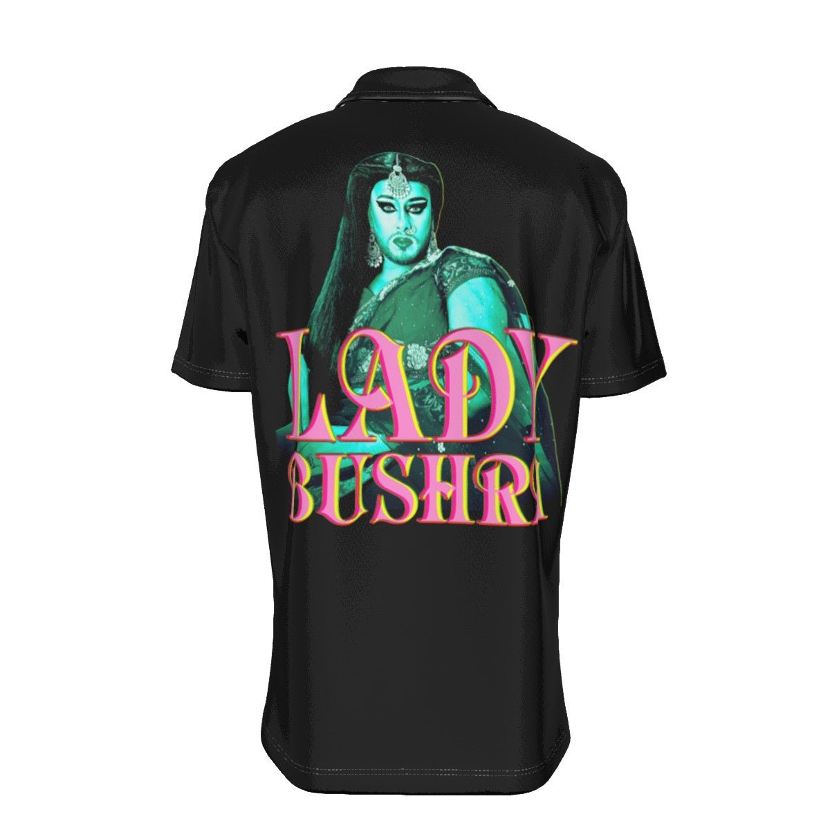 Lady Bushra - Repeat Logo Button Down - dragqueenmerch