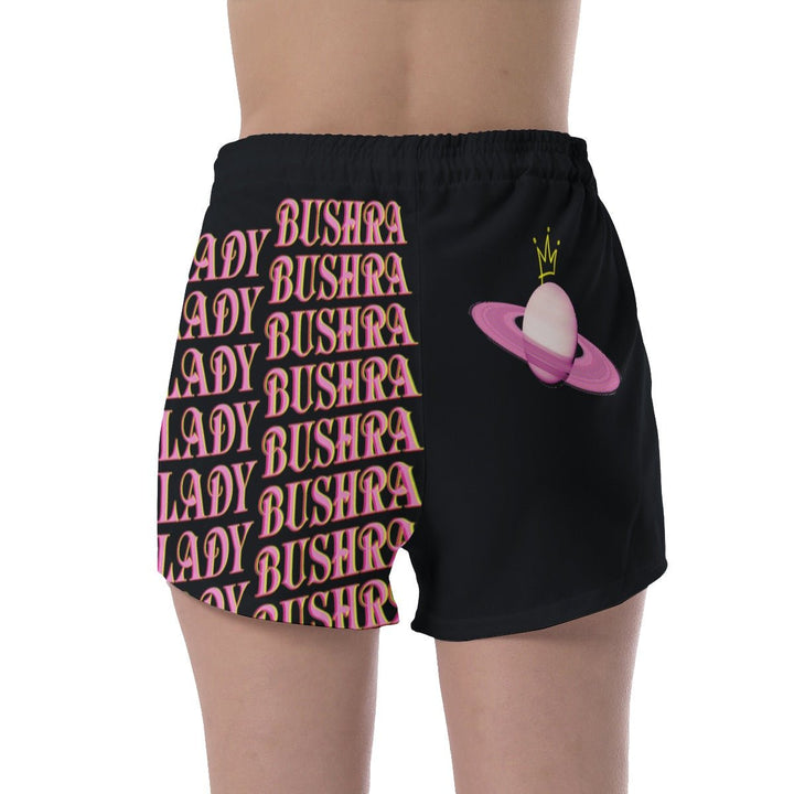 Lady Bushra - Repeat Logo Casual Shorts - dragqueenmerch