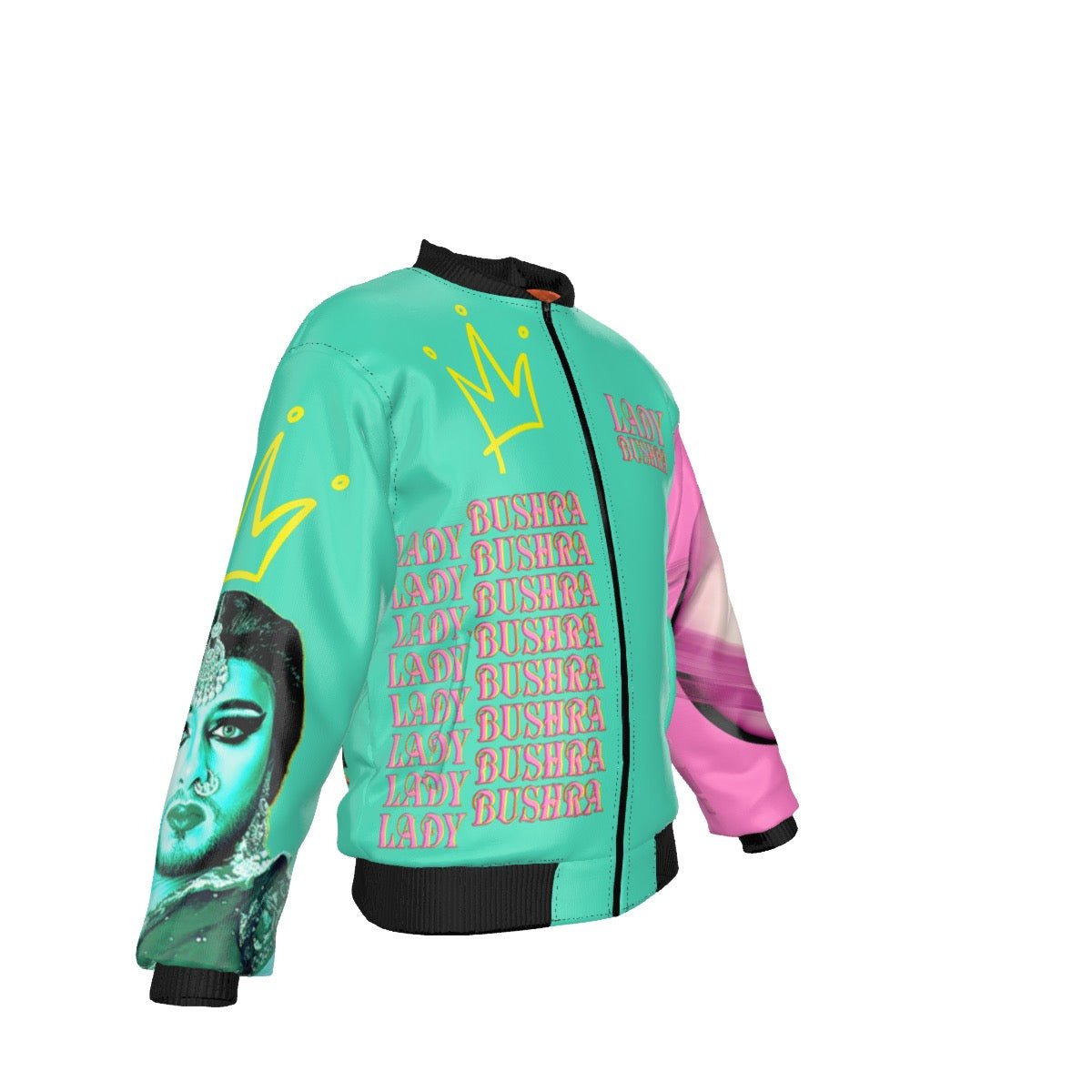 Lady Bushra - Repeat Logo Unisex Bomber Jacket - dragqueenmerch