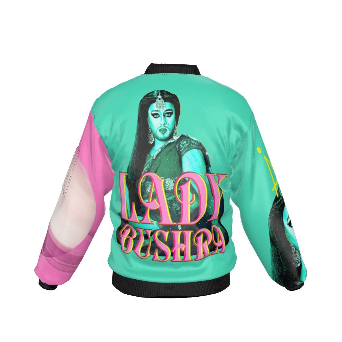 Lady Bushra - Repeat Logo Unisex Bomber Jacket - dragqueenmerch