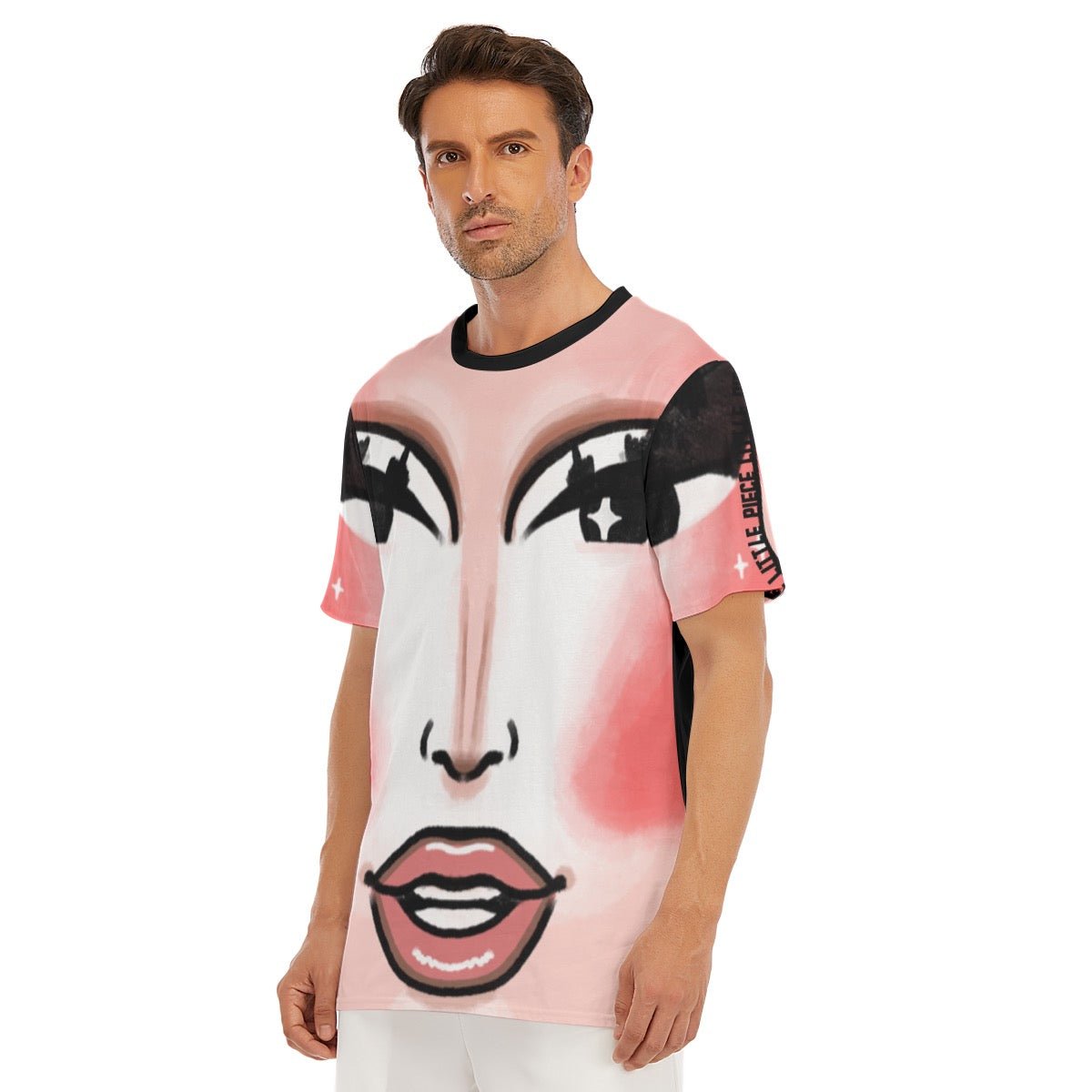 Little Piece - Add Me To The Face Time All Over Print T-Shirt - dragqueenmerch