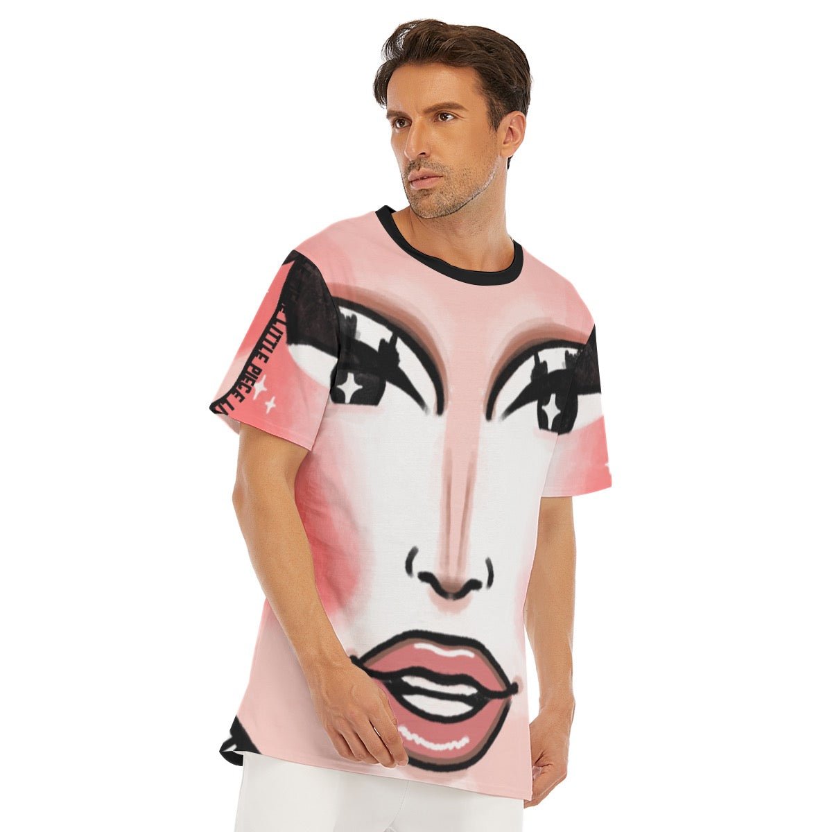 Little Piece - Add Me To The Face Time All Over Print T-Shirt - dragqueenmerch