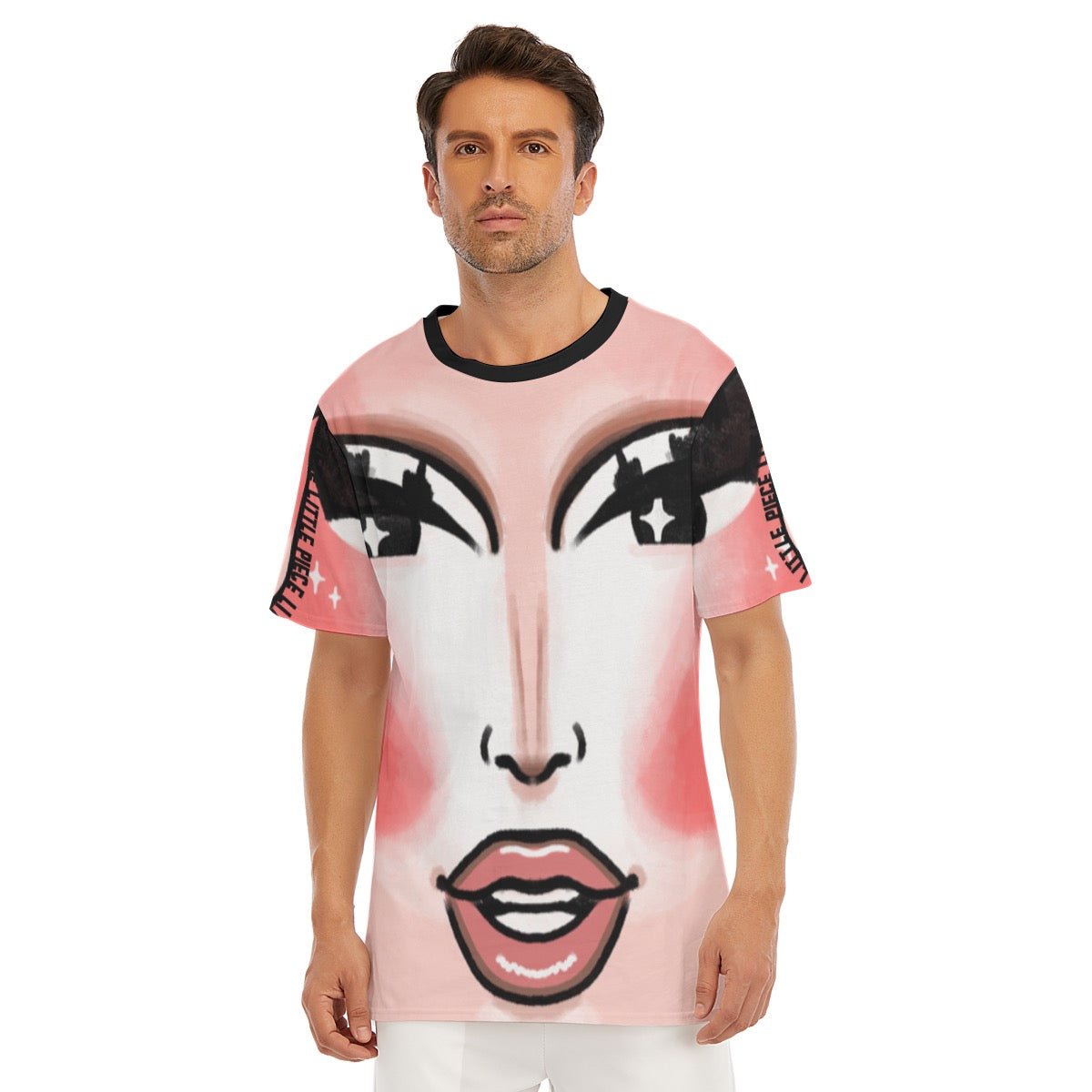 Little Piece - Add Me To The Face Time All Over Print T-Shirt - dragqueenmerch
