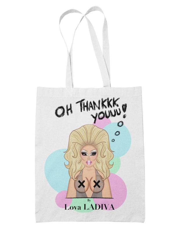 LOVA LADIVA - THANK YOUUU - Tote Bag - dragqueenmerch