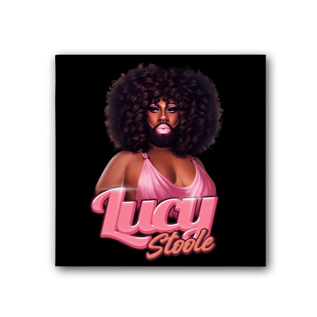 Lucy Stoole - Leoshki Portrait Canvas Print - dragqueenmerch