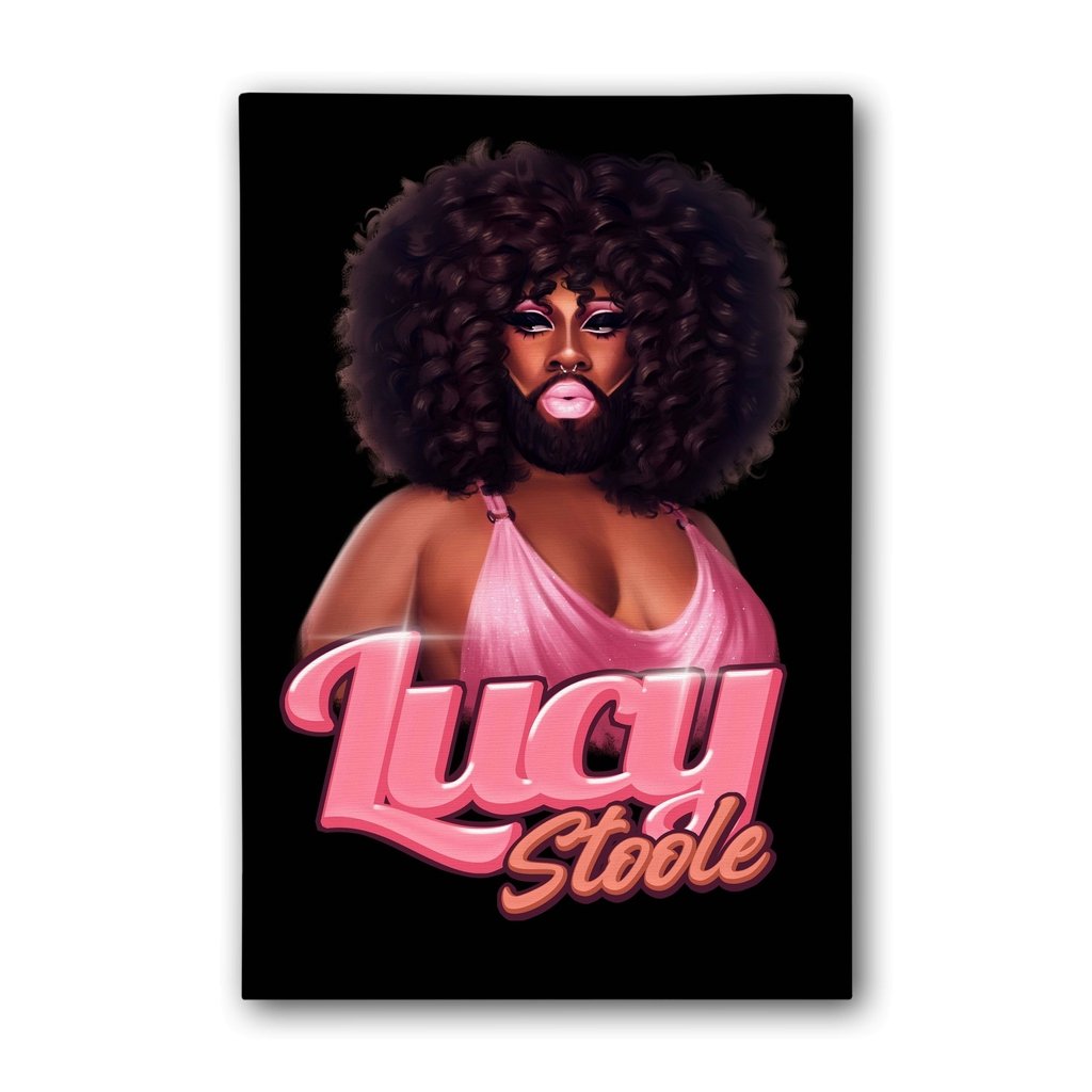 Lucy Stoole - Leoshki Portrait Canvas Print - dragqueenmerch