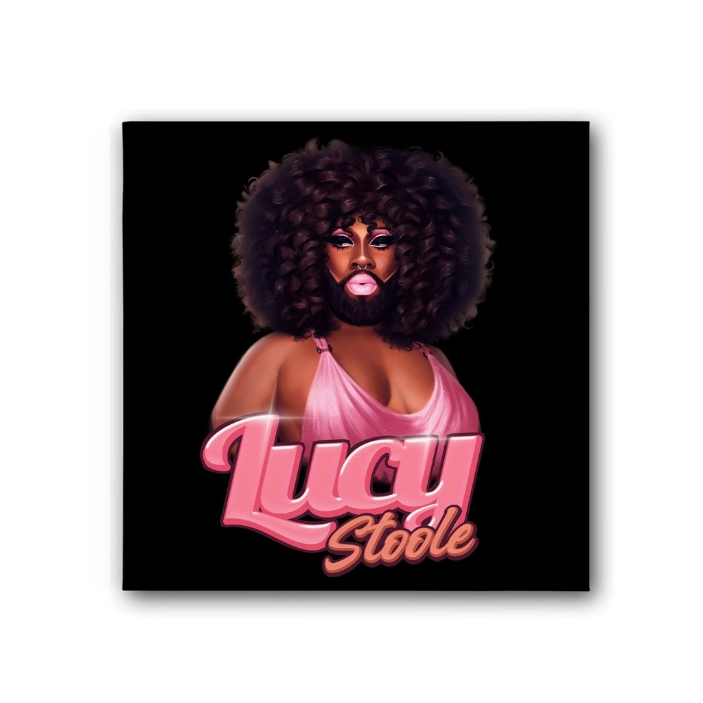 Lucy Stoole - Leoshki Portrait Canvas Print - dragqueenmerch