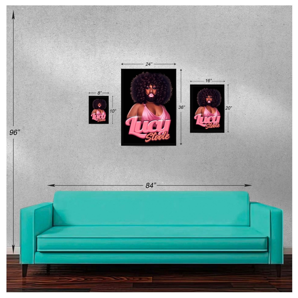 Lucy Stoole - Leoshki Portrait Poster - dragqueenmerch