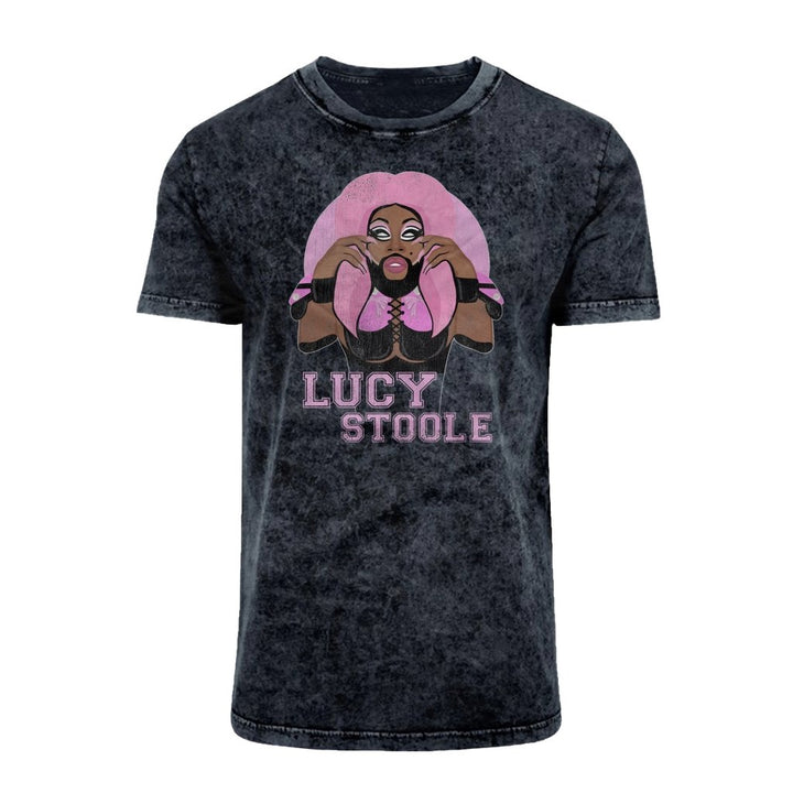Lucy Stoole - Vintage Queen Acid Wash T-Shirt - dragqueenmerch
