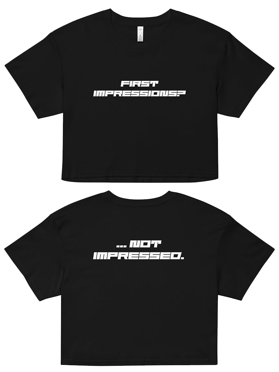 Luna Dubois - First Impressions / Not Impressed crop top - dragqueenmerch