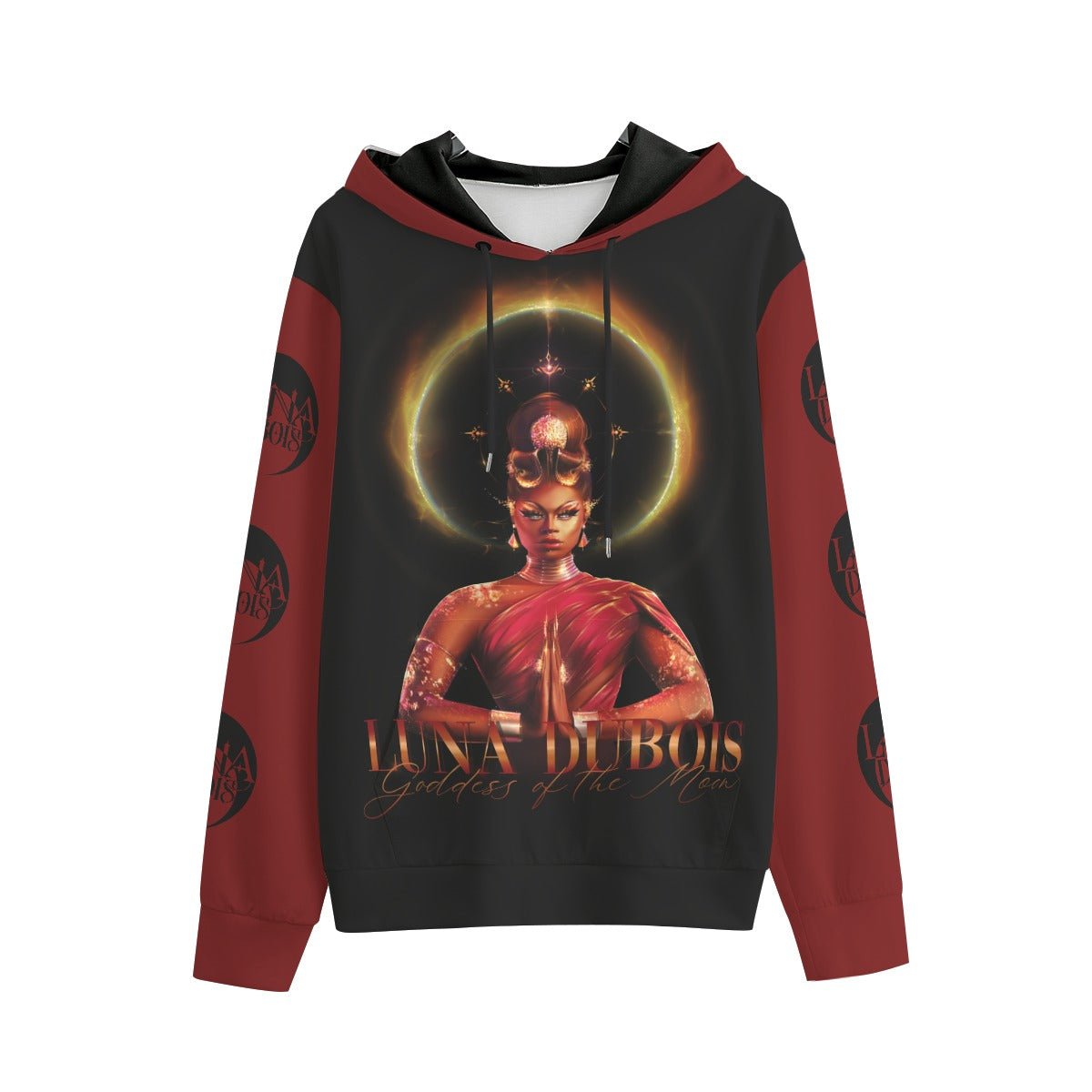 Luna Dubois - Goddess of the Moon All-Over Print Hoodie - dragqueenmerch