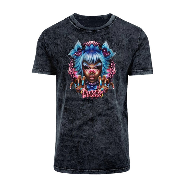 Luxx Noir London - Framed Acid Washed T-Shirt - dragqueenmerch