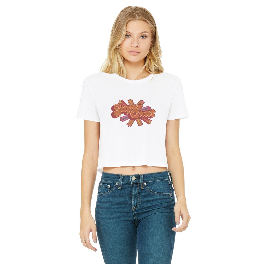 Luxx Noir London - Super C*nt Logo Crop T-Shirt - dragqueenmerch
