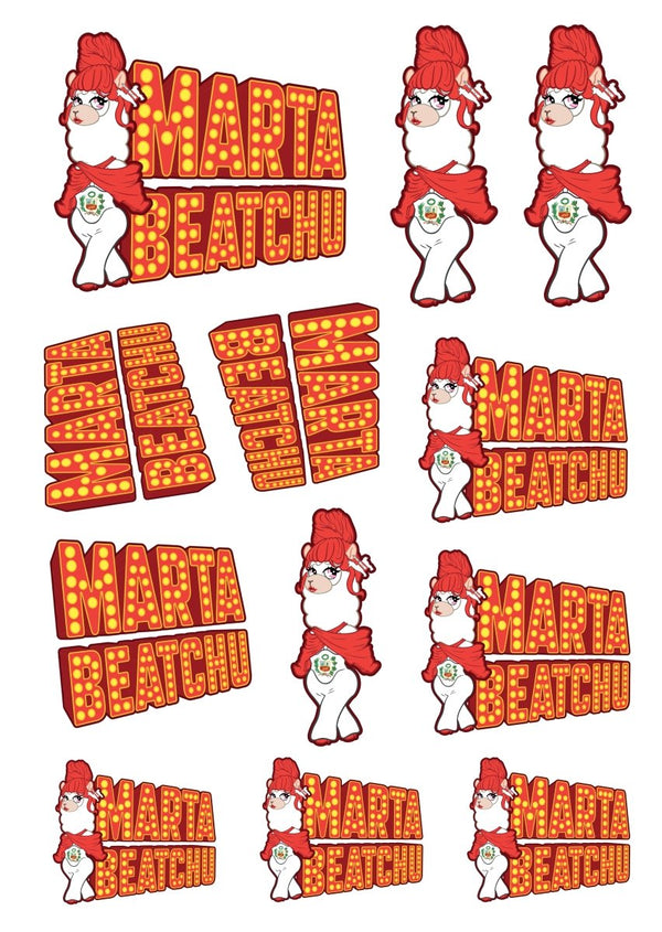 Marta Beatchu Sticker Sheet - dragqueenmerch