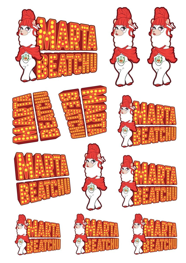 Marta Beatchu Sticker Sheet - dragqueenmerch