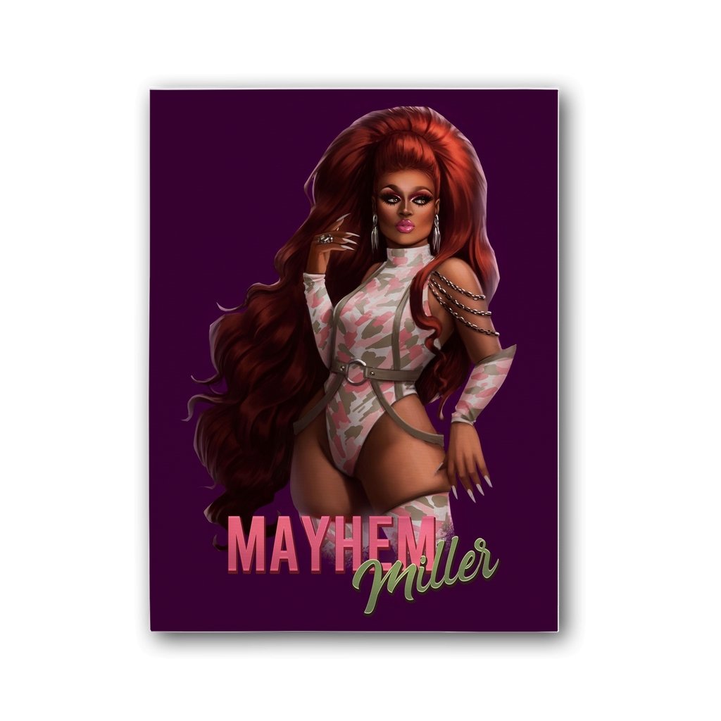 Mayhem Miller - Leoshki Portrait Canvas Print - dragqueenmerch