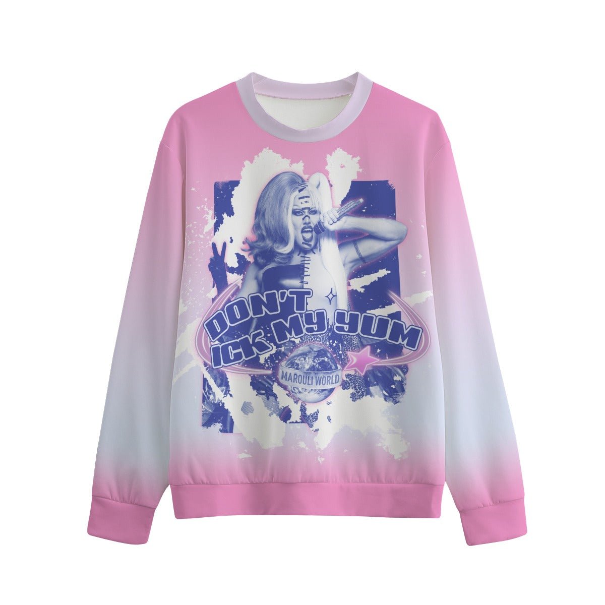 Michael Marouli - Don't Ick My Yum All Over Print Sweatshirt - dragqueenmerch