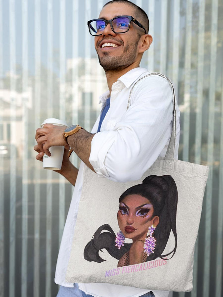 Miss Fiercalicious - Portrait Tote Bag - dragqueenmerch