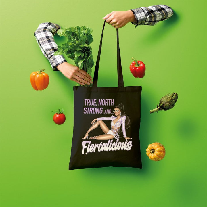 MISS FIERCALICIOUS - TRUE NORTH TOTE BAG - dragqueenmerch